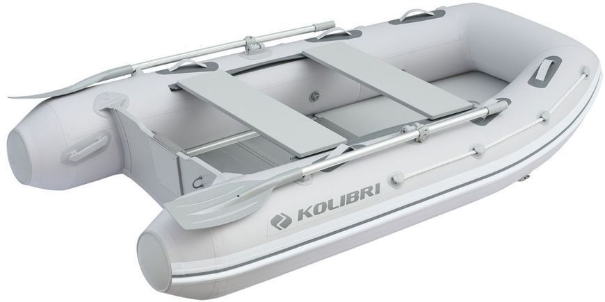 Колібрі КМ-270ДХЛ (Kolibri KM-270DXL) моторний кільовий надувний човен + алюмінієвий пайол 22042 фото