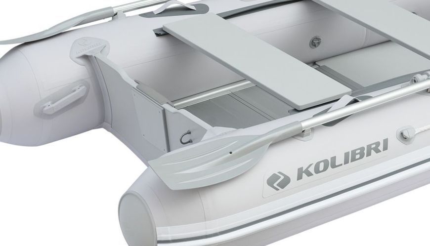 Колібрі КМ-270ДХЛ (Kolibri KM-270DXL) моторний кільовий надувний човен + алюмінієвий пайол 22042 фото