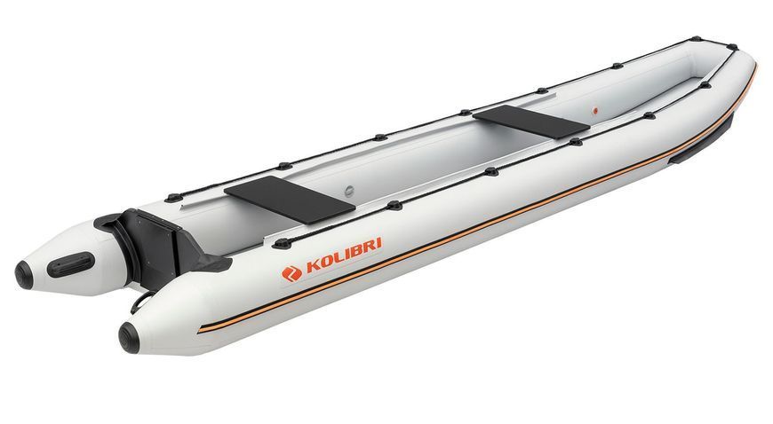 Колибри КМ-460С (Kolibri KM-460C) надувное каноэ Air-Deck светло-серое 22855 фото