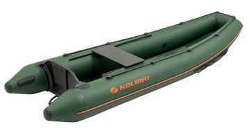Колибри КМ-330С (Kolibri KM-330C) надувное каноэ Air-Deck зелёное 22835 фото