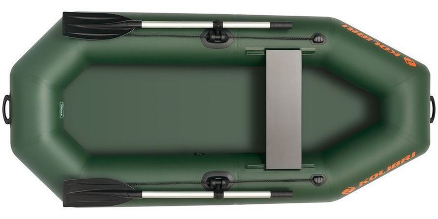 Колибри К-230 (Kolibri K-230) зелёная надувная гребная лодка, без настила 22011 фото