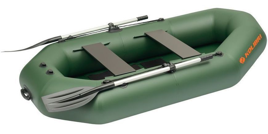 Колібрі К-250Т (Kolibri K-250T) зелений надувний гребний човен, без настилу 22018 фото