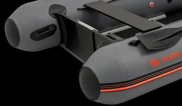 Колібрі КМ-360ДСЛ (Kolibri KM-360DSL) темно-сірий моторний кільовий надувний човен + фанерний пайол 22820 фото