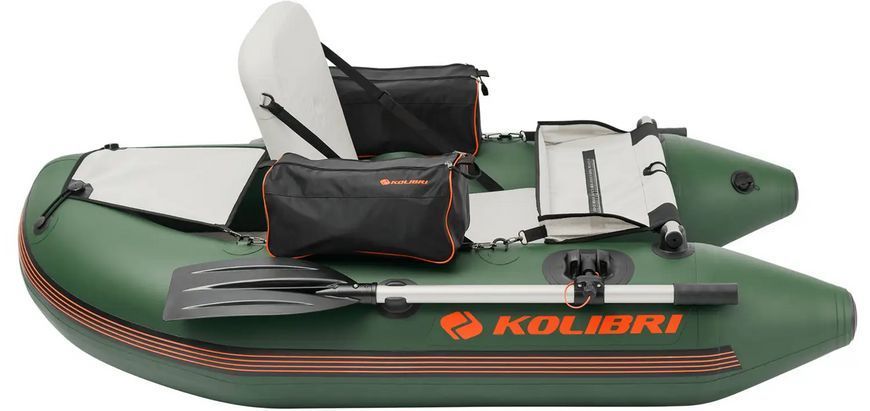 Колібрі К-180Ф (Kolibri K-180F) зелений надувний гребний човен + Air-Deck 22021 фото
