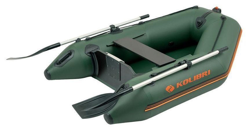 Колибри КМ-200 (Kolibri KM-200) зелёная моторная надувная лодка, без настила 22022 фото