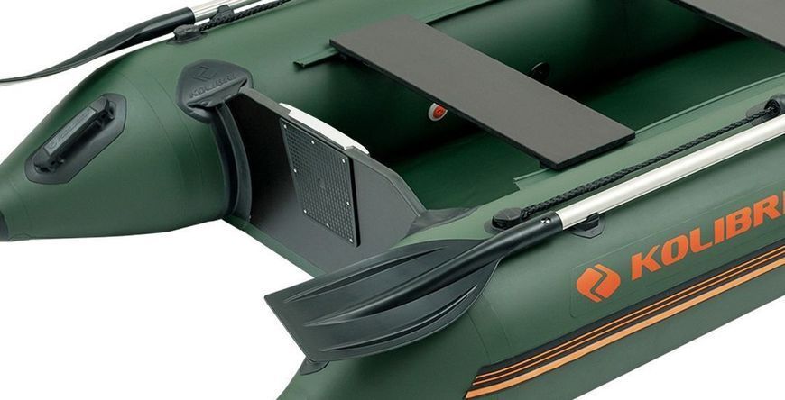 Колібрі КМ-260 (Kolibri KM-260) зелений моторний надувний човен, без настилу 22739 фото