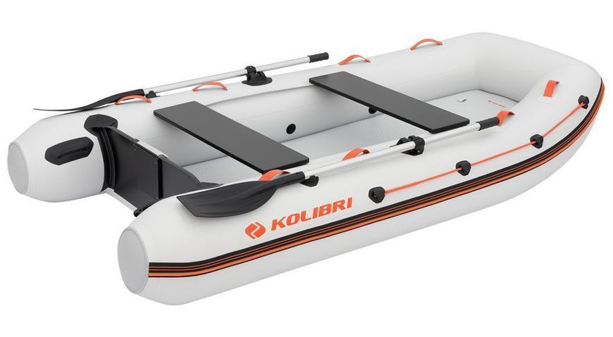 Nafukovac&iacute; čln Kolibri KM-300XL svetlosiv&yacute; motor + Air-Pack 22832 фото