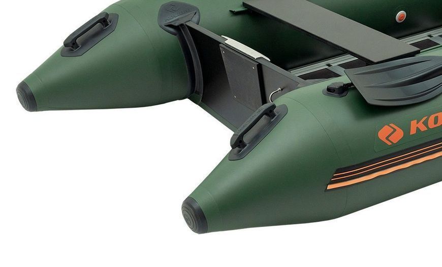 Колібрі КМ-330Д (Kolibri KM-330D Профі) зелений моторний кільовий надувний човен + фанерний пайол 22793 фото