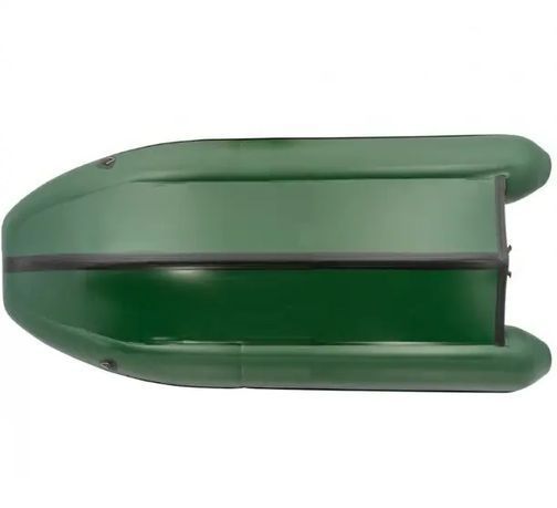 Колибри КМ-400ДСЛ (Kolibri KM-400DSL) зелёная моторная килевая надувная лодка + фанерный пайол 22823 фото
