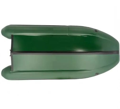 Колибри КМ-400ДСЛ (Kolibri KM-400DSL) зелёная моторная килевая надувная лодка + фанерный пайол 22823 фото