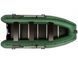 Колибри КМ-400ДСЛ (Kolibri KM-400DSL) зелёная моторная килевая надувная лодка + фанерный пайол 22823 фото 9