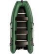 Колибри КМ-400ДСЛ (Kolibri KM-400DSL) зелёная моторная килевая надувная лодка + фанерный пайол 22823 фото