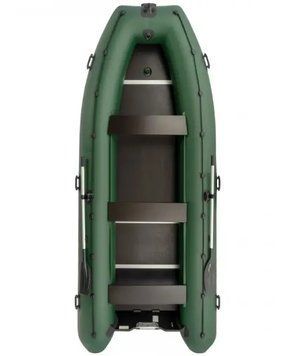 Колибри КМ-450ДСЛ (Kolibri KM-450DSL) зелёная моторная килевая надувная лодка + фанерный пайол 22040 фото