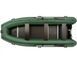 Колибри КМ-450ДСЛ (Kolibri KM-450DSL) зелёная моторная килевая надувная лодка + фанерный пайол 22040 фото 2