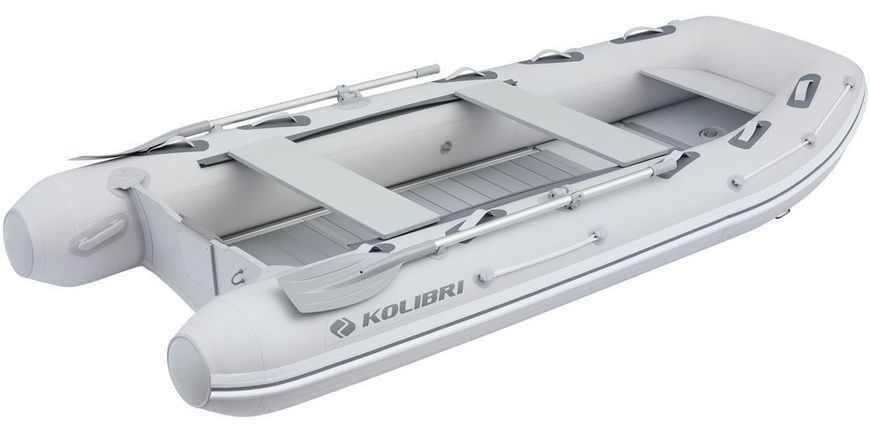 Колибри КМ-360ДХЛ (Kolibri KM-360DXL) моторная килевая надувная лодка + алюминиевый пайол 22048 фото