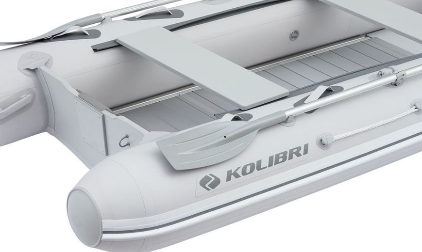Колибри КМ-360ДХЛ (Kolibri KM-360DXL) моторная килевая надувная лодка + алюминиевый пайол 22048 фото