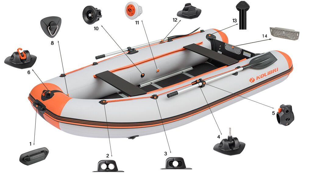 Фурнітура човнаКолібрі Sea Line KM-330DSL