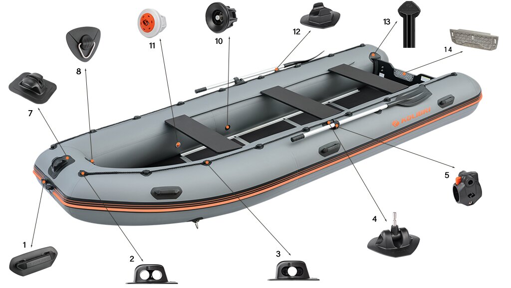 Фурнітура човнаКолібрі Sea Line KM-450DSL
