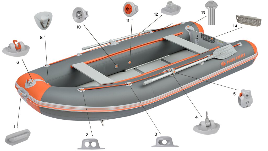 Фурнітура човнаКолібрі Sea Line KM-360DSL