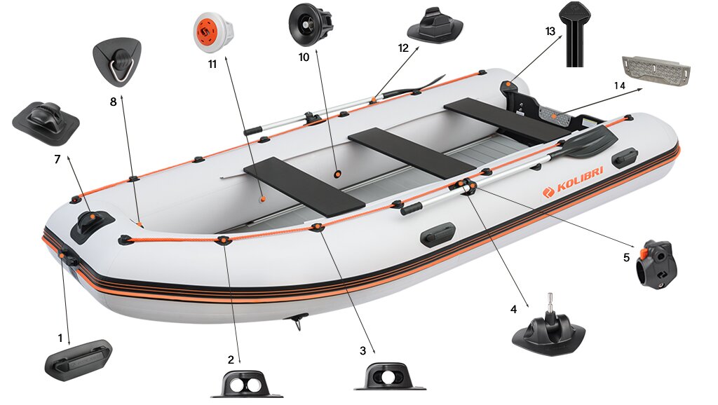 Фурнітура човнаКолібрі Sea Line KM-400DSL
